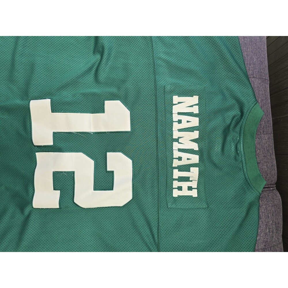 Mitchell & Ness Joe Namath 12 NY Jets Jersey 60 Y2K 00s Oversized - Picture 9 of 12